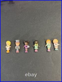 Vintage Polly Pocket Miniature Houses And Compacts Lot Of 11 Plus 7 Figures