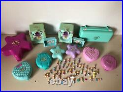 Vintage Polly Pocket Mixed Compacts Dolls Figures Bundle