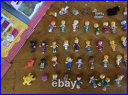Vintage Polly Pocket Mixed Houses 90+ Dolls Figures Accessories Bundle
