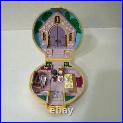 Vintage Polly Pocket Nancy's Wedding Day Chapel 1989 Yellow Compact Complete