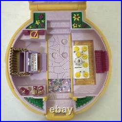 Vintage Polly Pocket Nancy's Wedding Day Chapel 1989 Yellow Compact Complete