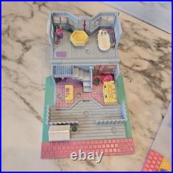 Vintage Polly Pocket POLLYVILLE House Bundle Lot of 3 WITH FIGURES