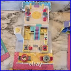 Vintage Polly Pocket POLLYVILLE House Bundle Lot of 3 WITH FIGURES