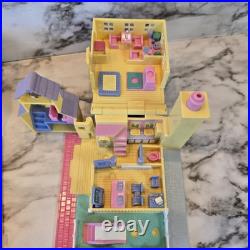 Vintage Polly Pocket POLLYVILLE House Bundle Lot of 3 WITH FIGURES