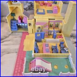 Vintage Polly Pocket POLLYVILLE House Bundle Lot of 3 WITH FIGURES