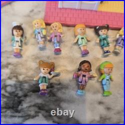 Vintage Polly Pocket POLLYVILLE House Bundle Lot of 3 WITH FIGURES