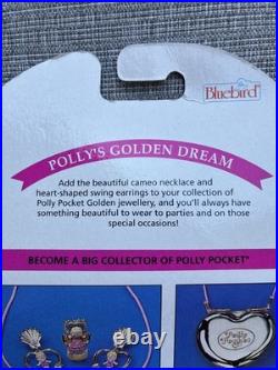 Vintage Polly Pocket POLLY'S GOLDEN DREAM NECKLACE/EARRINGS Bluebird 1994 NIP Vintage Polly Pocket POLLY'S GOLDEN DREAM NECKLACE/EARRINGS Bluebird 1994 NIP