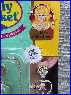 Vintage Polly Pocket POLLY'S GOLDEN DREAM NECKLACE/EARRINGS Bluebird 1994 NIP Vintage Polly Pocket POLLY'S GOLDEN DREAM NECKLACE/EARRINGS Bluebird 1994 NIP