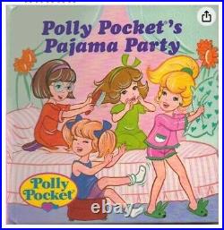 Vintage Polly Pocket Pajama Party Pop Up Book by Razzi RARE Bluebird Toys