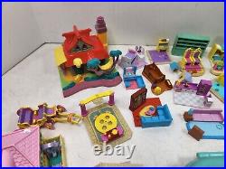 Vintage Polly Pocket Play Sets Lot Bluebird 1990's Used Condition Read