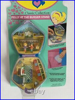 Vintage Polly Pocket Polly at the Burger Stand Compact 1992 Bluebird- BRAND NEW