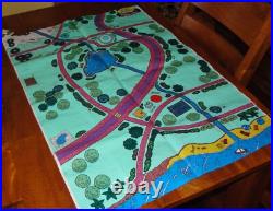 Vintage Polly Pocket Pollyville Bluebird 10 Pieces and Playmat No Dolls