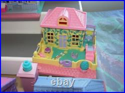 Vintage Polly Pocket Pollyville Bluebird 10 Pieces and Playmat No Dolls