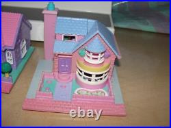 Vintage Polly Pocket Pollyville Bluebird 10 Pieces and Playmat No Dolls