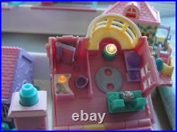 Vintage Polly Pocket Pollyville Bluebird 10 Pieces and Playmat No Dolls