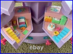 Vintage Polly Pocket Pollyville Houses Dolls Jewelry Box Case