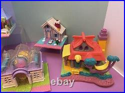 Vintage Polly Pocket Pollyville Lot Of 7, Empty