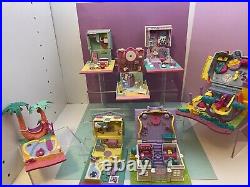 Vintage Polly Pocket Pollyville Lot Of 7, Empty