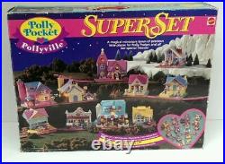 Vintage Polly Pocket Pollyville Super Set Mattel 1995 IN ORIGINAL BOX