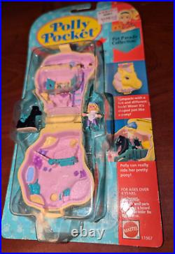 Vintage Polly Pocket Pony Ridin Compact Mattel 1994 Pet Parade Black Horse NEW