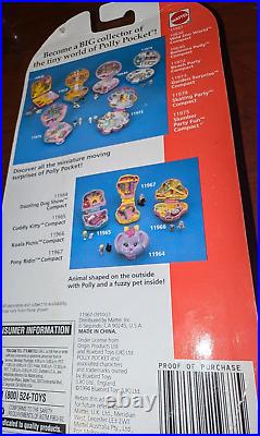 Vintage Polly Pocket Pony Ridin Compact Mattel 1994 Pet Parade Black Horse NEW