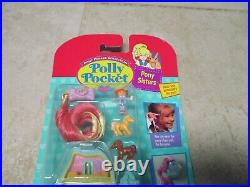 Vintage Polly Pocket Pony Sisters Horse Compact Sealed 1995 Bluebird MOC New