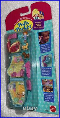 Vintage Polly Pocket Pony Sisters Horse Compact Sealed 1995 Bluebird MOC New