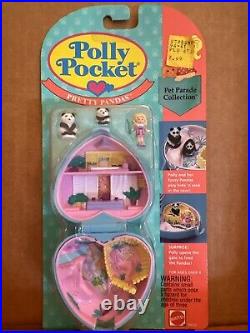 Vintage Polly Pocket Pretty Pandas Pet Parade Collection Brand New Collectible