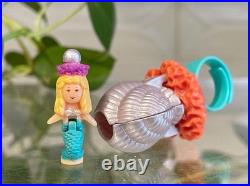 Vintage Polly Pocket Pretty Pearl Mermaid Surprise Ring COMPLETE Bluebird 1994