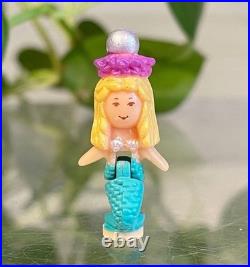 Vintage Polly Pocket Pretty Pearl Mermaid Surprise Ring COMPLETE Bluebird 1994
