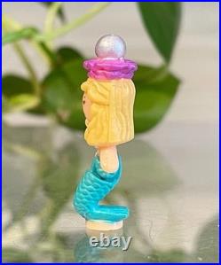 Vintage Polly Pocket Pretty Pearl Mermaid Surprise Ring COMPLETE Bluebird 1994