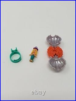 Vintage Polly Pocket Pretty Pearl Surprise Mermaid Polly Ring 1994 Blue