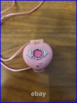Vintage Polly Pocket Pretty Present Locket Complete (Blue Bird, 1992)