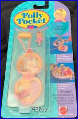 Vintage Polly Pocket Pretty Present Locket NEW & SEALED MOC 1993 Necklace Pink