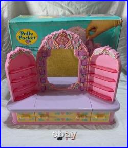 Vintage Polly Pocket Pyjama Party Dressing Table Vanity 1990 Original box