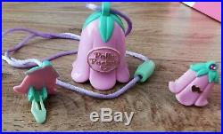 Vintage Polly Pocket RARE Magic Wishing Bell Necklace And Earring Set Complete