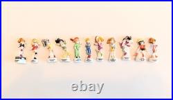 Vintage Polly Pocket RARE Porcelain Figure Lot Beans Fèves Bluebird Toys 1997