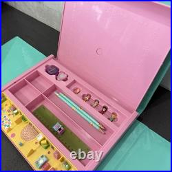 Vintage Polly Pocket Rare 1990 Writing Carry Case Playset Near Complete