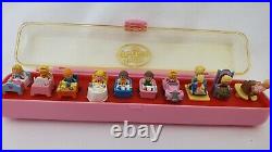 Vintage Polly Pocket Ring Collection Case With Rings 10 rings COMPLETE Excellent