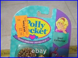 Vintage Polly Pocket Rose Dream Locket Necklace 1993 Bluebird 11095 MOC Sealed
