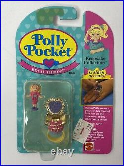 Vintage Polly Pocket Royal Throne Ring MOC RARE New 1993