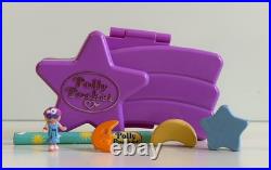 Vintage Polly Pocket SHOOTING STAR Eraser Case Playset COMPLETE 1995 Bluebird