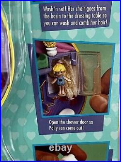 Vintage Polly Pocket STYLIN' SALON HAPPENIN' HAIR NEW SEALED MOC Bluebird Toys