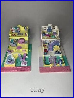 Vintage Polly Pocket SUPER SET Pollyville With 10 Houses 27 People NOSTALGIC