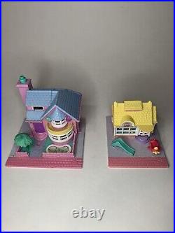 Vintage Polly Pocket SUPER SET Pollyville With 10 Houses 27 People NOSTALGIC