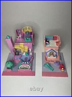 Vintage Polly Pocket SUPER SET Pollyville With 10 Houses 27 People NOSTALGIC