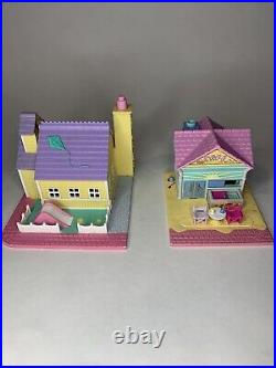 Vintage Polly Pocket SUPER SET Pollyville With 10 Houses 27 People NOSTALGIC