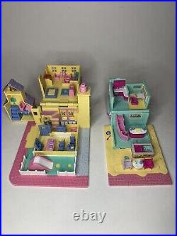 Vintage Polly Pocket SUPER SET Pollyville With 10 Houses 27 People NOSTALGIC