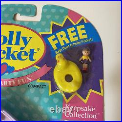Vintage Polly Pocket Slumber Party Fun Playset With Bonus Float & Doll Sealed