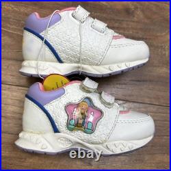 Vintage Polly Pocket Sneakers Shoes Toddler Size 5 NEW Straps Doll 1996